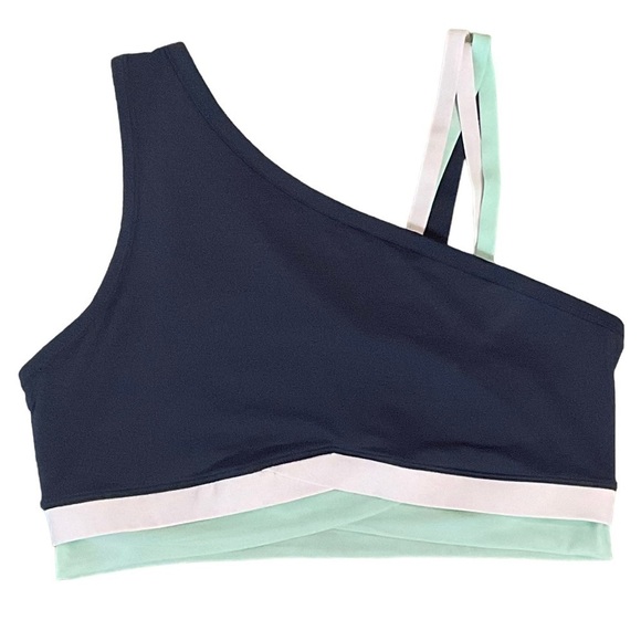 Fabletics Winn Low Impact One Shoulder Moisturize wicking Sports Bra size XL - Picture 1 of 7